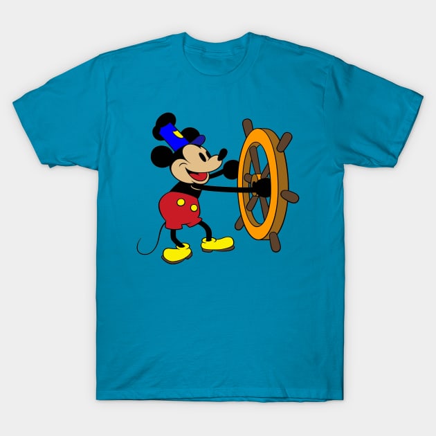 Steamboat Willie - Colourized T-Shirt by INLE Designs